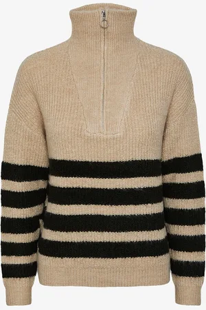 Pieces® Tröja pcBrooks LS Half Zip Knit