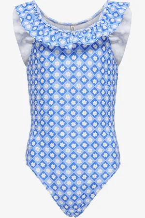 ONLY Baddräkt kmgMaja Frill Swimsuit