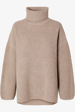 SELECTED Tröja slfMary LS Long Knit Roll Neck