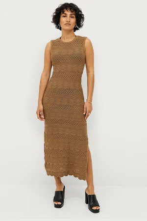 Second Female Maxiklänning Mutio Knit Mini Dress