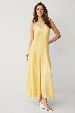 SELECTED Maxiklänning slfJosella Tiered Ankle Strap Dress