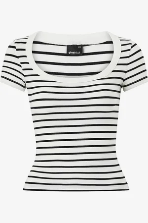 Gina Tricot Topp Rib Short Sleeve Top