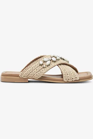 INUIKII Sandaler Woven Crossed Stones