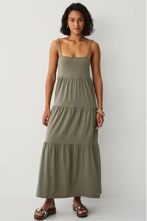 VILA Maxiklänning yer Strap Midi Dress