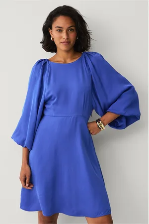 SELECTED Klänning slfAurina 3/4 Short Open Back Dress