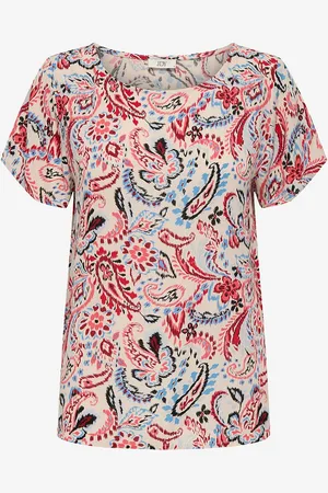 JDY Topp Breeze Life S/S Top Wvn