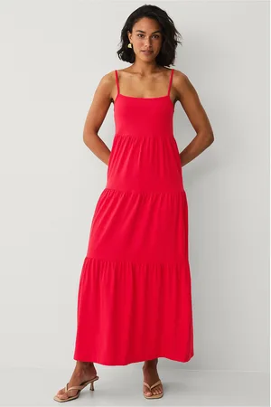 VILA Maxiklänning yer Strap Midi Dress