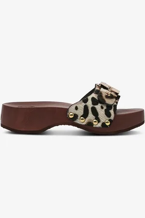 Scholl Träskor SL Pescura Heel SR Leather White