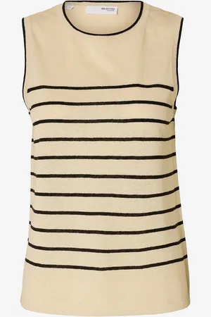 SELECTED Linnetopp slfEsther SL Contrast Knit Top