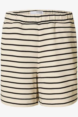 SELECTED Shorts slfElise HW Striped Shorts