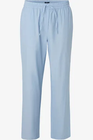 Lexington Icons Ken Oxford pyjamasbyxor i lätt bomull