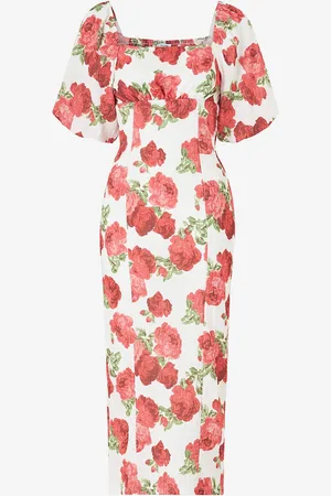 BUBBLEROOM Klänning Volume Sleeve Midi Dress