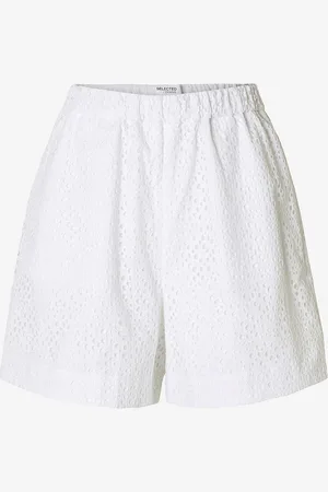 SELECTED Shorts slfLaerke HW Wide Broderi Ang Short