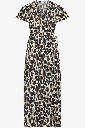VILA Maxiklänning Vilovie S/s Wrap Maxi Dress