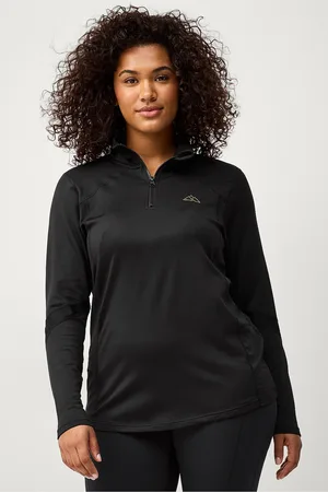 Zizzi Träningströja aTatum L/S Bace Layer Blouse