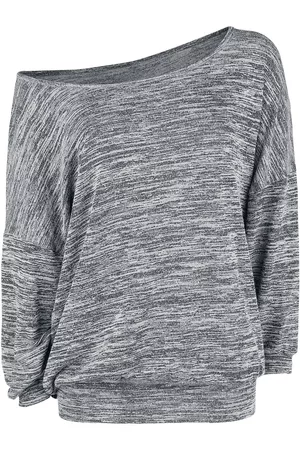 RED by EMP Stickad jumper - Oversized Melange Wideneck Sweater - S XXL - för Dam