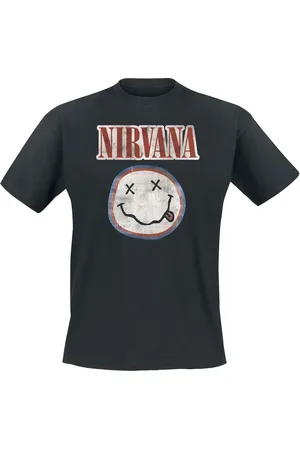 Nirvana T-shirt - Distressed Logo - S XXL - för Herr