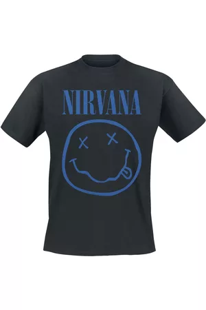 Nirvana T-shirt - Blue Logo - S XXL - för Herr