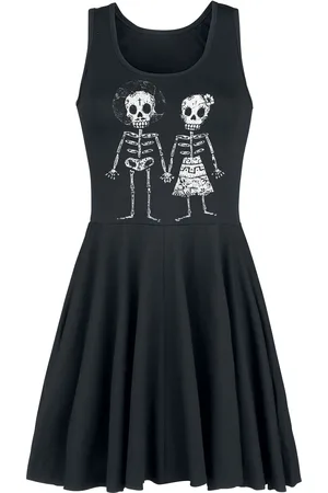Outer Vision Kort klänning - Skeletion Lovers - S L - för Dam