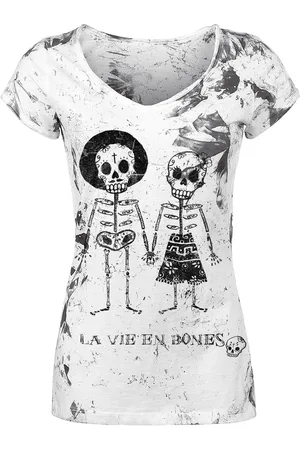 Outer Vision T-shirt - Skeleton Lovers - S XL - för Dam