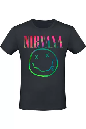 Nirvana T-shirt - Rainbow Logo - S 3XL - för Herr
