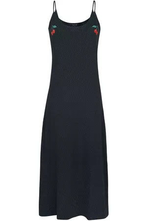 Pussy Deluxe Kvinna Maxiklänningar - Dotties Cherry Long Dress - Långklänning - Dam