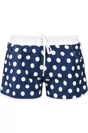 Pussy Deluxe Kvinna Shorts - Big Dots Girl Boardshorts - Badbyxor - Dam - marin