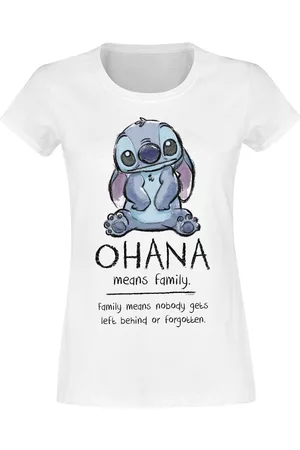 Disney Kvinna T-shirts - Ohana Means Family - T-shirt - Dam