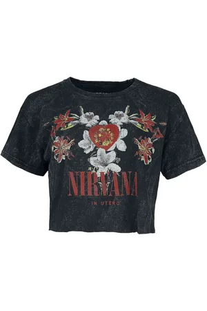 Nirvana T-shirt - Flowers - S XXL - för Dam