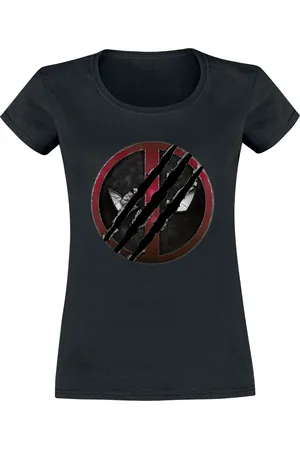 DEADPOOL Marvel T-shirt - 3 - Logo - S XXL - för Dam