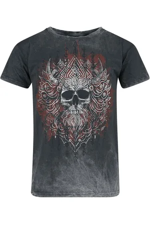 Outer Vision T-shirt - Viking Skull - S 4XL - för Herr