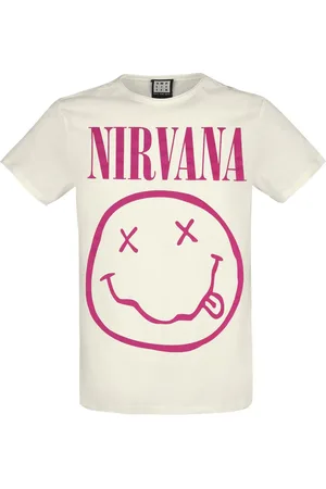 Nirvana T-shirt - Amplified Collection - Neon Pink - XS XXL - för Herr
