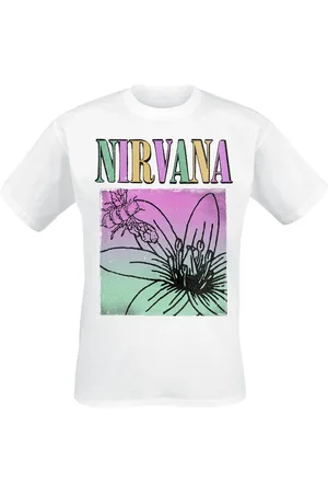 Nirvana T-shirt - Flower Square - S 3XL - för Herr