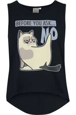 Grumpy Cat Linnen - Before You Ask ... No - S 3XL - för Dam
