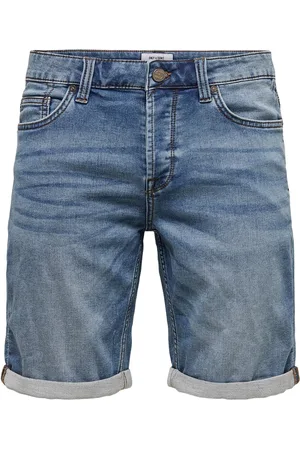 Only & Sons Shorts - Ply Life Blue Shorts - S XXL - för Herr