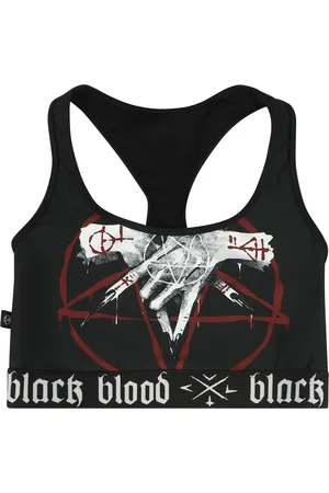 Gothicana Gothic Bikini-överdel - Bikiniöverdel med pentagram - S XXL - för Dam