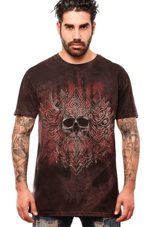 Outer Vision T-shirt - Viking Skull Man