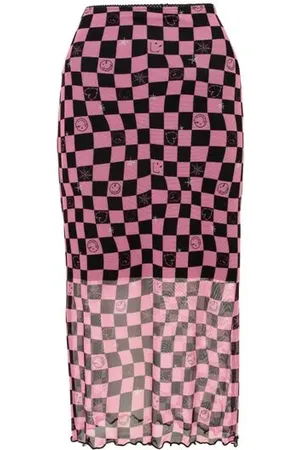 Hell Bunny Långkjol - x Smiley Originals Distortion Skirt - XS 4XL - för Dam