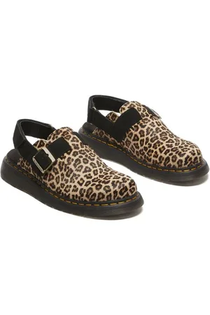 Dr. Martens Sandal - Jorge II Light Tan+Black Mini Spot Hair On+EH Suede - EU36 EU41 - för