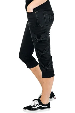 Full Volume Shorts - Capri Shorts With Bow Detail - 27 33 - för Dam