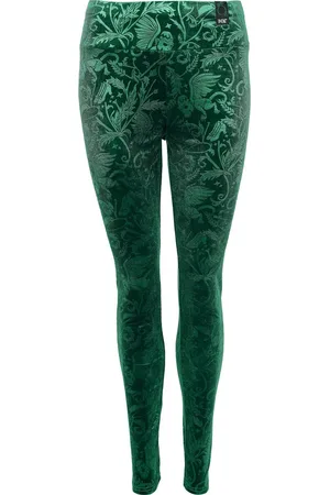 Killstar Gothic Leggings - Wizard Of Oz - Emerald Envy Leggings - XS 4XL - för Dam