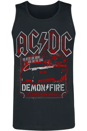 AC/DC Linnen - Demon Fire Hell - S 4XL - för Herr