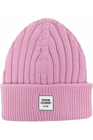Opening Ceremony Logo-patch ribbed-knit wool beanie