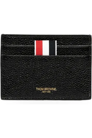 Thom Browne Korthållare i läder med grosgrain
