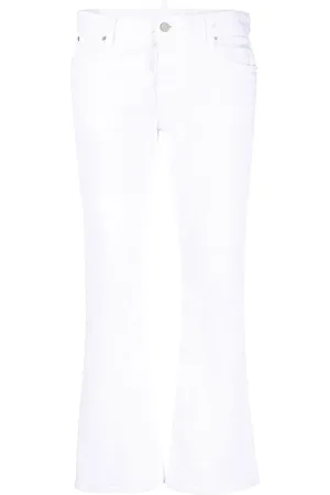 Dsquared2 White Bull utsvängda jeans