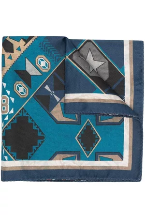 Etro Mix print silk pocket square