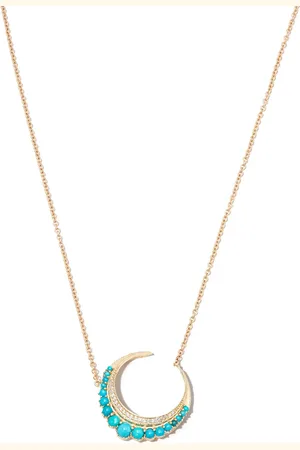 JACQUIE AICHE Crescent Moon halsband i 14K gult guld