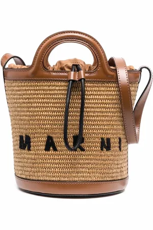 Marni Tropicalia bucketbag med logotyp
