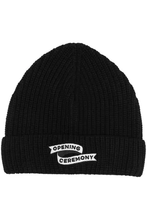 Opening Ceremony Flag logo knitted beanie hat