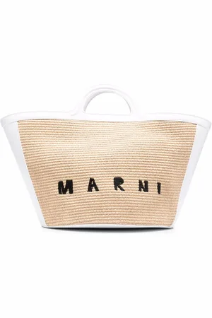Marni Tropicalia totebag med broderad logotyp